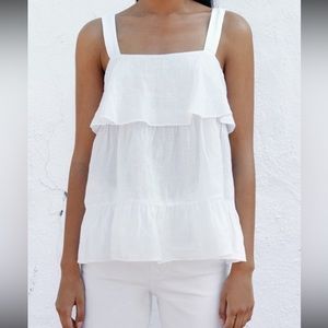 NWOT Zara ruffle top